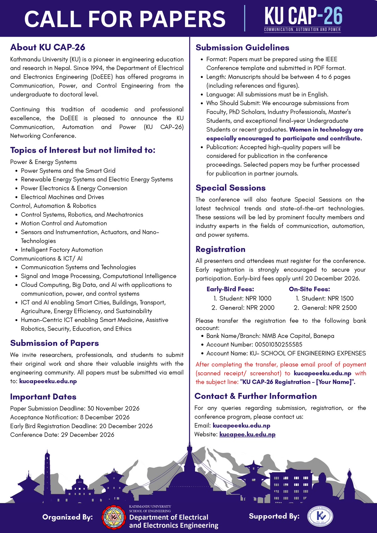 KU CAP-26 Conference Poster